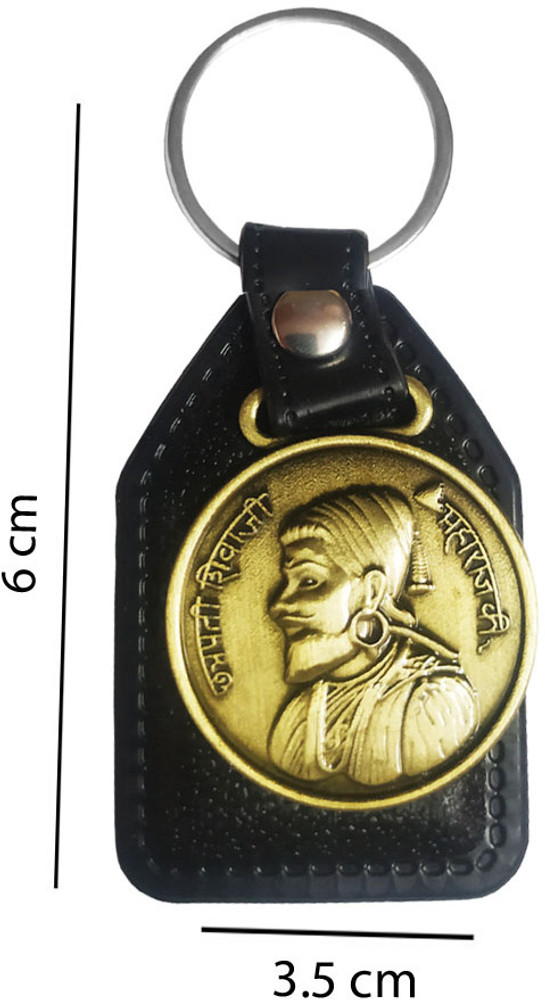 INFINITY Gold metal Shivaji Maharaj Keyring with Black Leather for men women Key Chain Price in India Buy INFINITY Gold metal Shivaji Maharaj Keyring with Black Leather for men