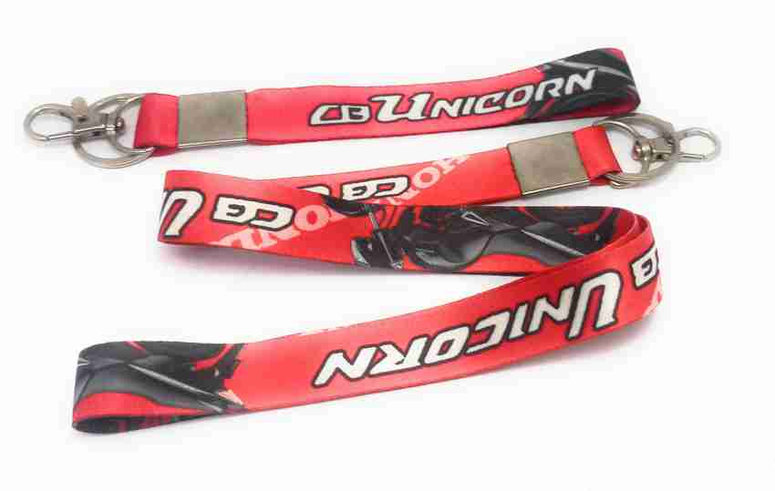 Key Era Honda unicorn id Tag Holder Set Of 2 Lanyard Key Chain