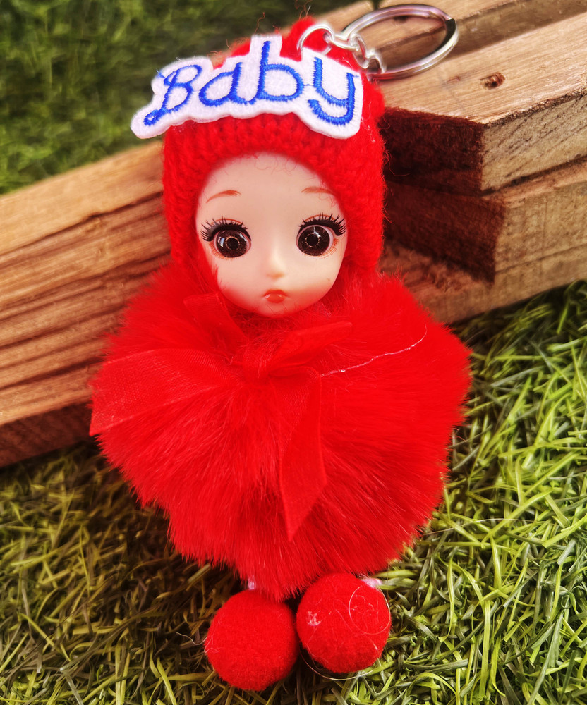 NSV Baby Doll Gifting key Chain Cute Eyes Doll keyring for Pures