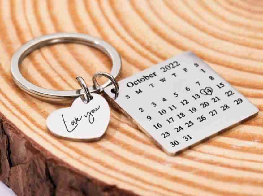 Keychain with sale date of anniversary