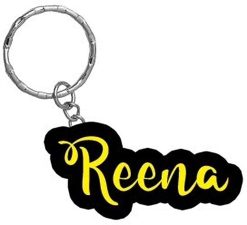 SY Gifts Reena Name Black Yellow Name Keychain Key Chain Price in