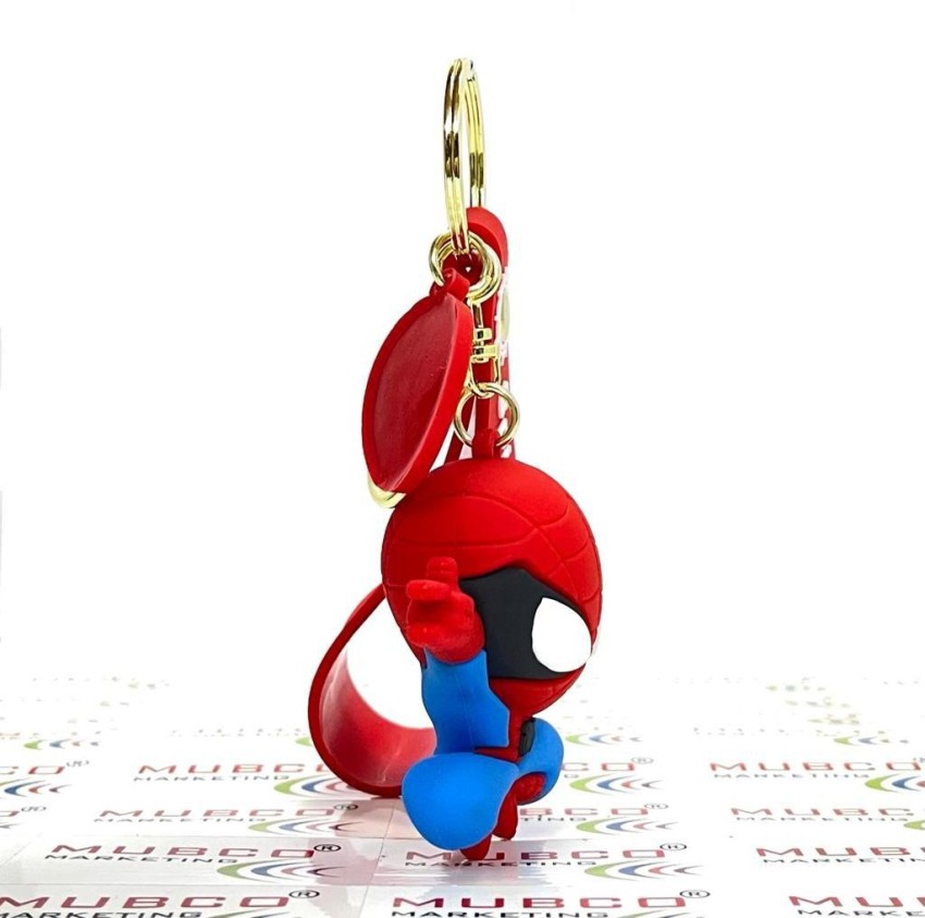 Ruunjoy 3D Figure Super Hero PVC Keychain Spider Man Portachiavi con  portachiavi e cinturino da polso cute Spider Man Cartoon - Cina Portachiavi  in PVC e portachiavi prezzo