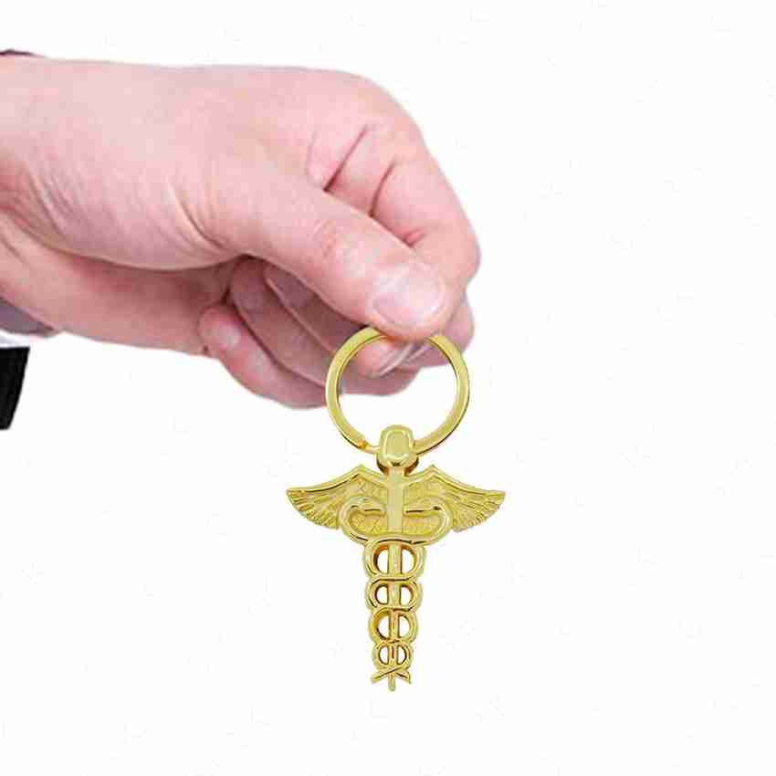DELITON Metal Doctor Logo Keychain Golden Key Chain Price in India Buy DELITON Metal Doctor Logo Keychain Golden Key Chain online at Flipkart