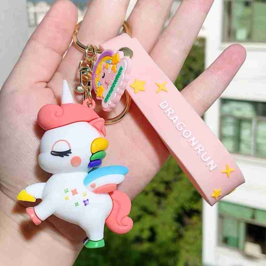 Mubco Cute 3D Fairy Unicorn Keychain Strap Charm Hook Toy Kids Gift Boy Girl Key Chain Price in India Buy Mubco Cute 3D Fairy Unicorn Keychain Strap