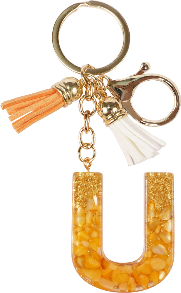 U letter keychain discount