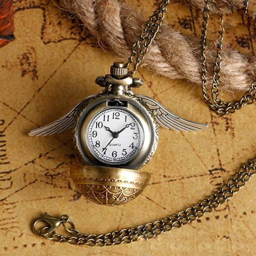 Harry potter golden snitch watch 2024 necklace