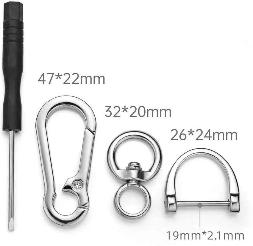 Metal clip keychain top