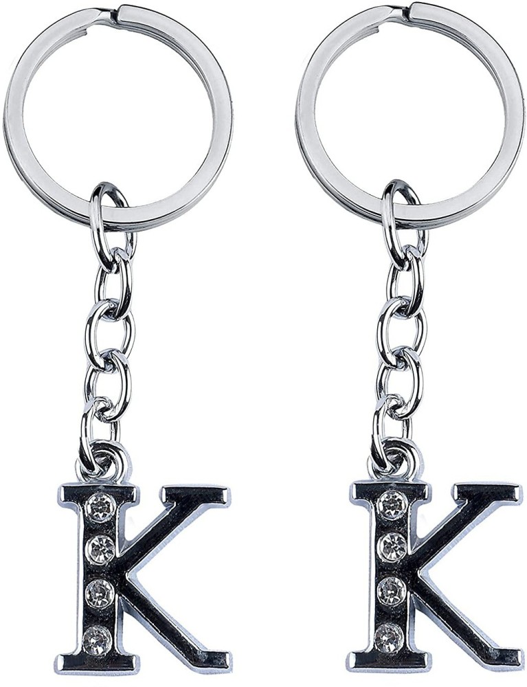 Newview Stylish Letter K Simple Alphabet Key Ring Key Key Chain