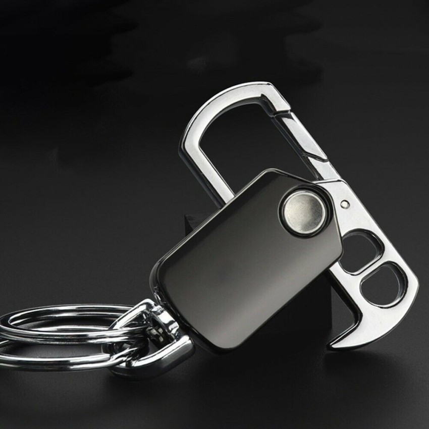 Men's Fashionable Multifunctional 360 Degree Rotatable Bearing Quiet Stainless Steel Key Ring,Keychain,Temu