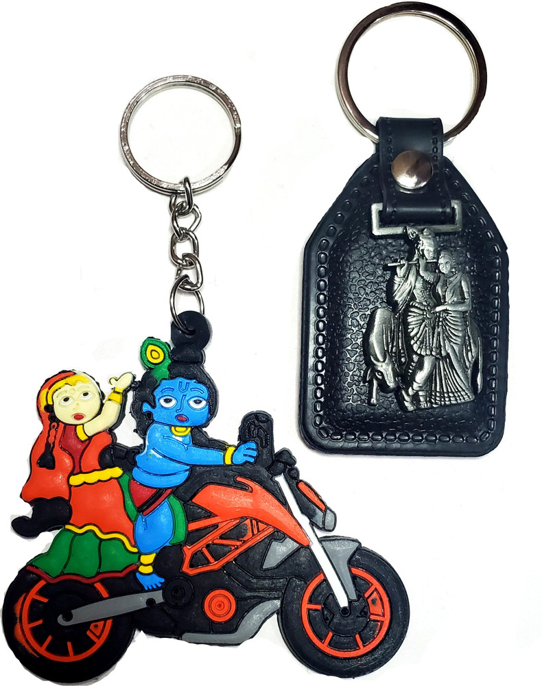 ShopTalk Radha Krishna Bike Riding With Leather combo Metal Key Chain Price in India Buy ShopTalk Radha Krishna Bike Riding With Leather combo Metal Key Chain online at Flipkart