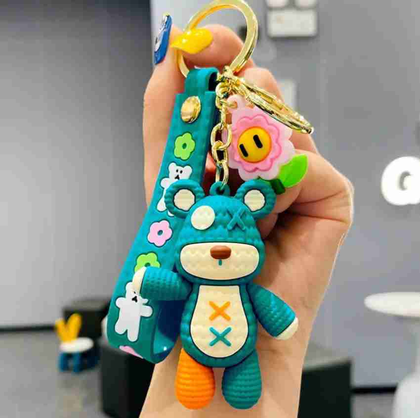 Mubco Cute Teddy Bear LV 3D Keychain, Strap Charm & Hook, PVC Cartoon  Model Toys Gift Key Chain Price in India - Buy Mubco Cute Teddy Bear LV 3D  Keychain