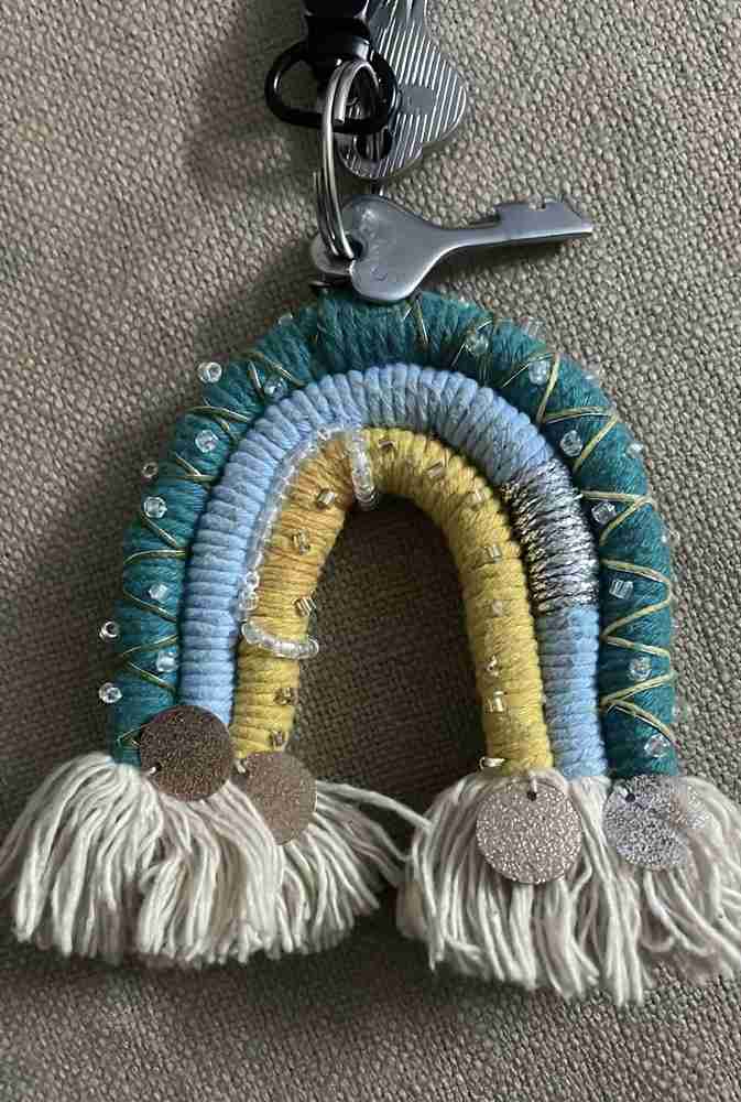 Mera Gharaunda Embellished Macrame Keychain Bag Charm Return gift