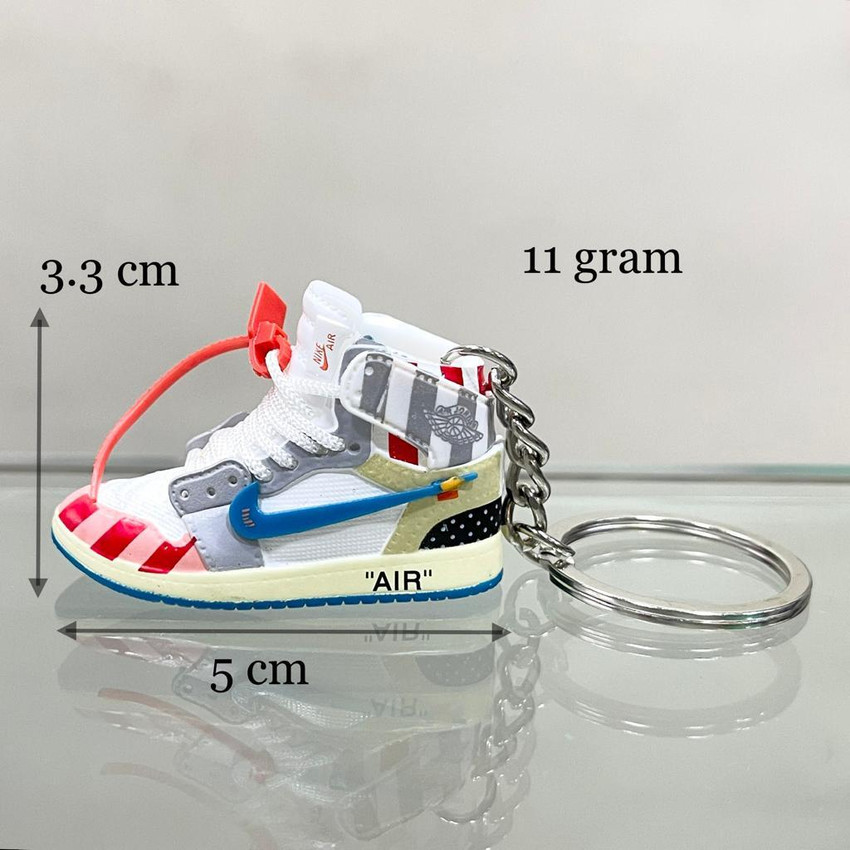 Mubco 3D Air Jordan Parra x Off White Mini Sneaker Keychain Handcrafted Hand Painted Key Chain Price in India Buy Mubco 3D Air Jordan Parra x Off White Mini Sneaker
