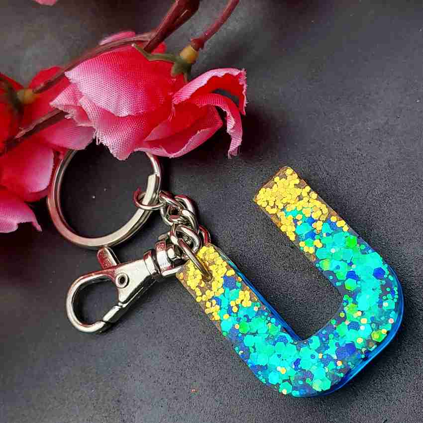 U letter keychain hot sale