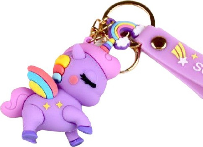 AMANVANI (Pack of 1 items ) Unicorn Keyring for Girls, Unicorn Keychain  for Kids Boys