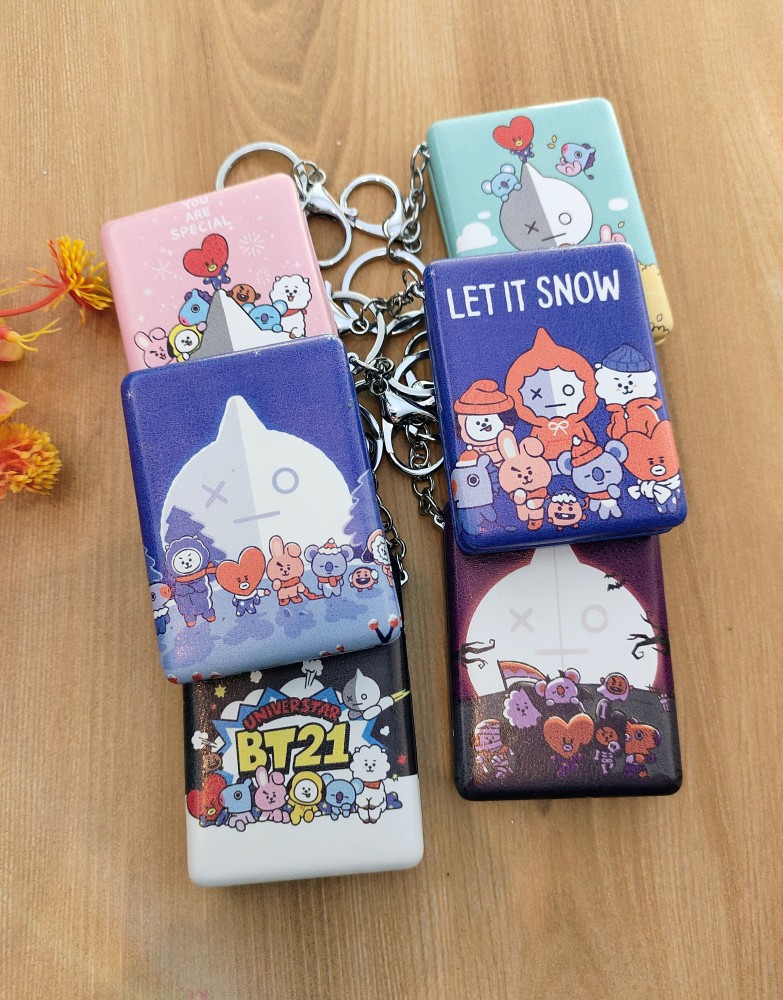 Paper Bear BT21 Rectangle Mirror Key Ring Chain for Kids Girls Key Chain  Price in India - Buy Paper Bear BT21 Rectangle Mirror Key Ring Chain for  Kids Girls Key Chain online