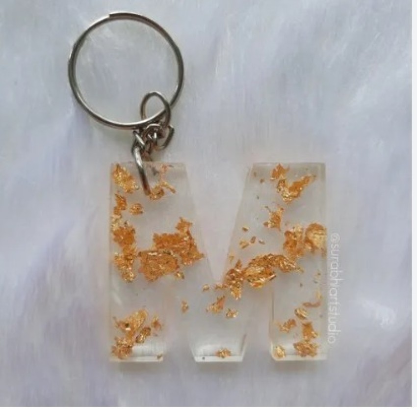 Brightfashion resin art white & Gold Color keychain Key Chain Price in  India - Buy Brightfashion resin art white & Gold Color keychain Key Chain  online at