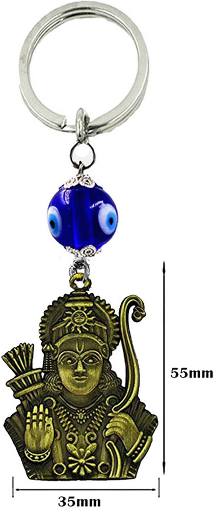 AFH Lord Dhanurdhari Ram locket Evil Eye Religious Bronze Keychain