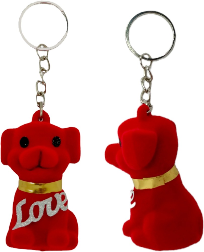 Red Dog Keychain