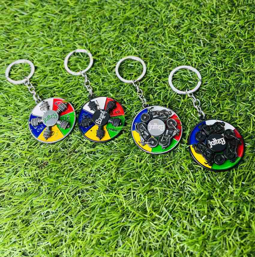 Attraction Multicolor Rotating Spinner Keychain Key Chain Price in