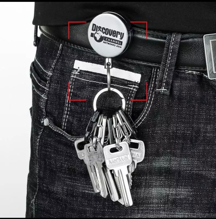 swabs Heavy Duty Metal ID Badge Holder Retractable id Card ( pack of 2 ) Key  Chain Price in India - Buy swabs Heavy Duty Metal ID Badge Holder  Retractable id Card ( pack of 2 ) Key Chain online at