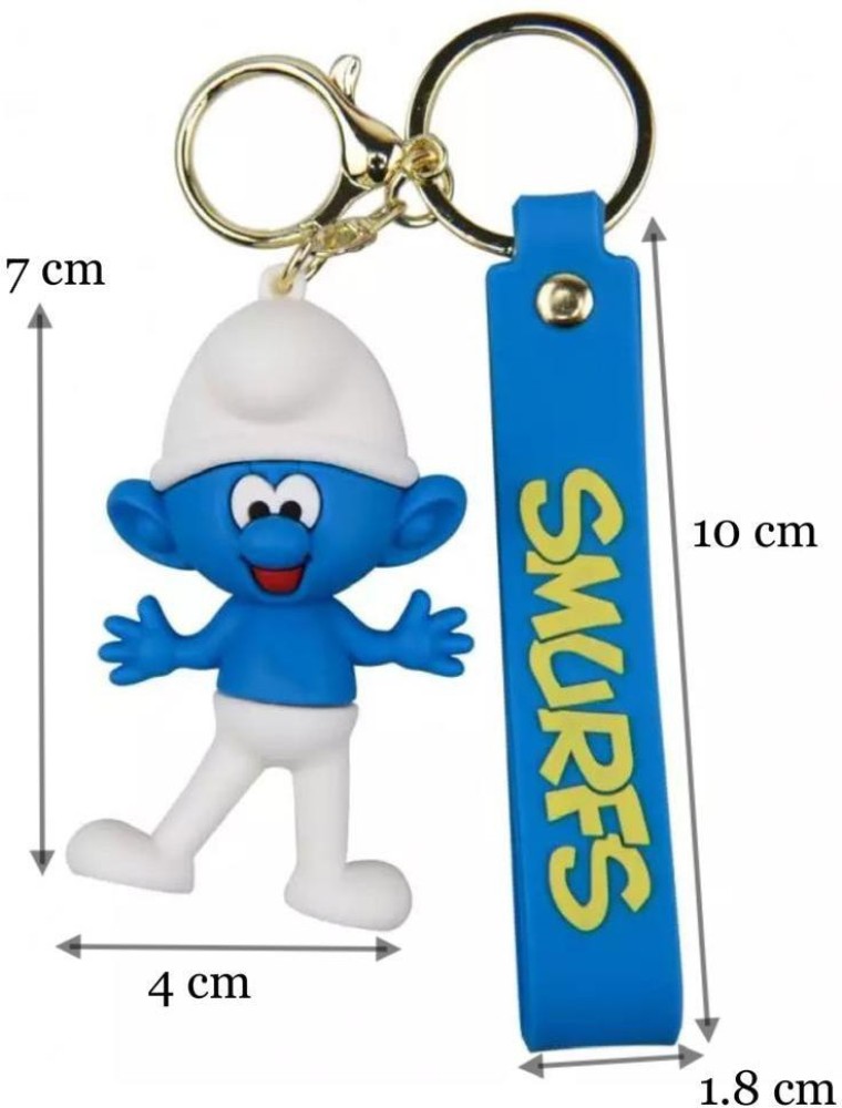 Mubco The Smurfs Grouchy 3D Keychain, Strap Charm & Hook