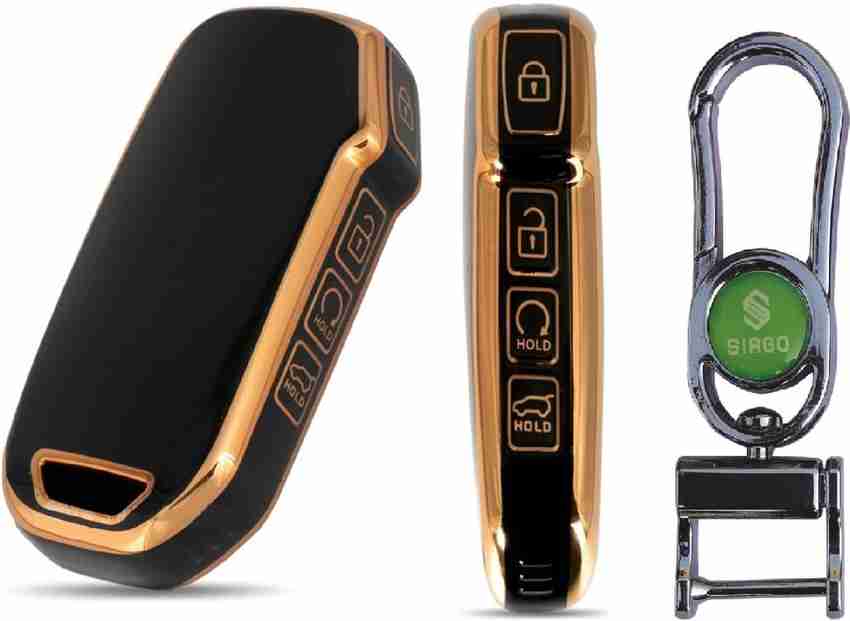 SIAGO 4 Button Car Key Cover Kia Seltos 2023 Facelift HTX Carens X Line Key Chain Price in India Buy SIAGO 4 Button Car Key Cover Kia Seltos 2023 Facelift