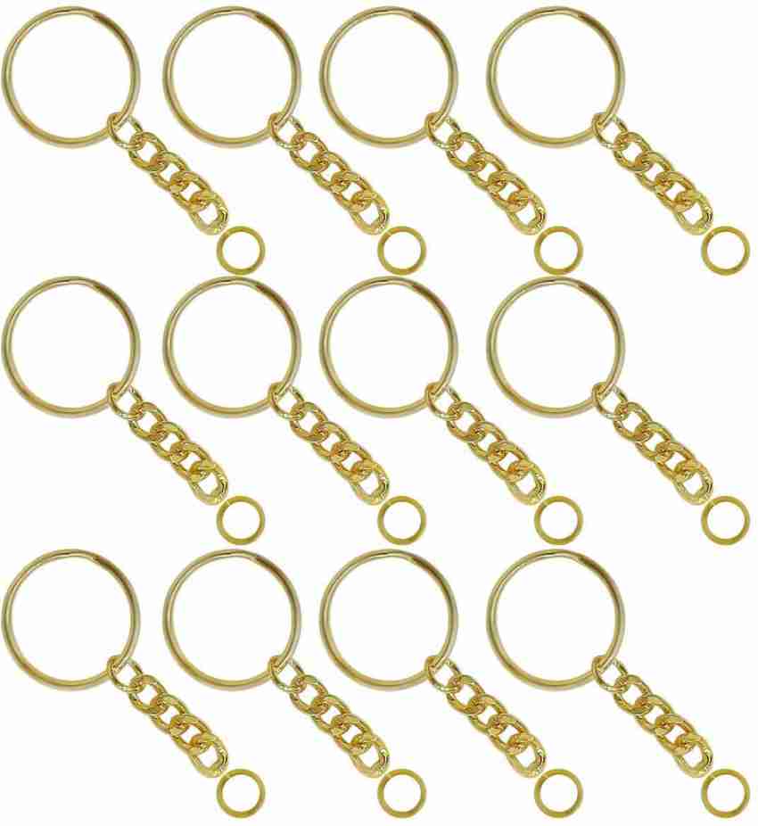 Offside 12 GOLD KEY RINGS WITH EXTRA LOOP (TOP QUALITY) Key Chain