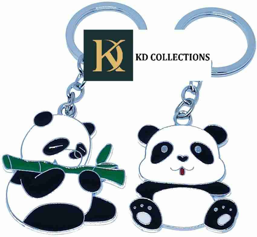 KYOP Cute 3D Black Panda Keychain With Charm Key Chain Price in India - Buy  KYOP Cute 3D Black Panda Keychain With Charm Key Chain online at