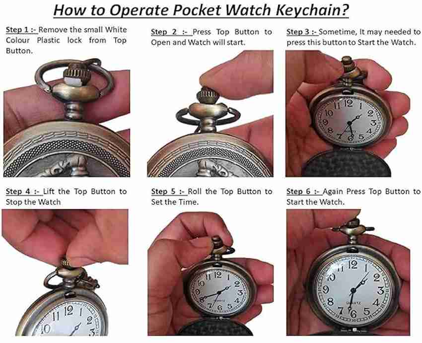 gtrp Illuminati Premium Pocket Watch Metal Keychain Retro Vintage