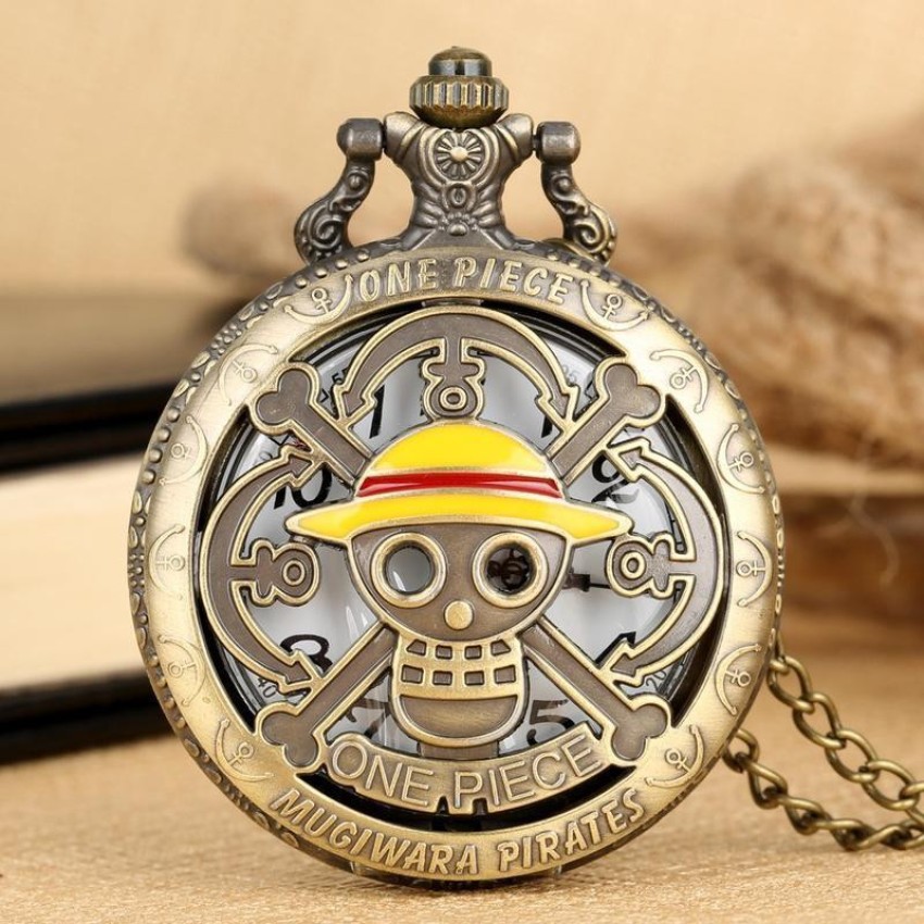 One Piece Film Gold Compass Pocket Watch Straw Hat Crew Morimoto Sangyo