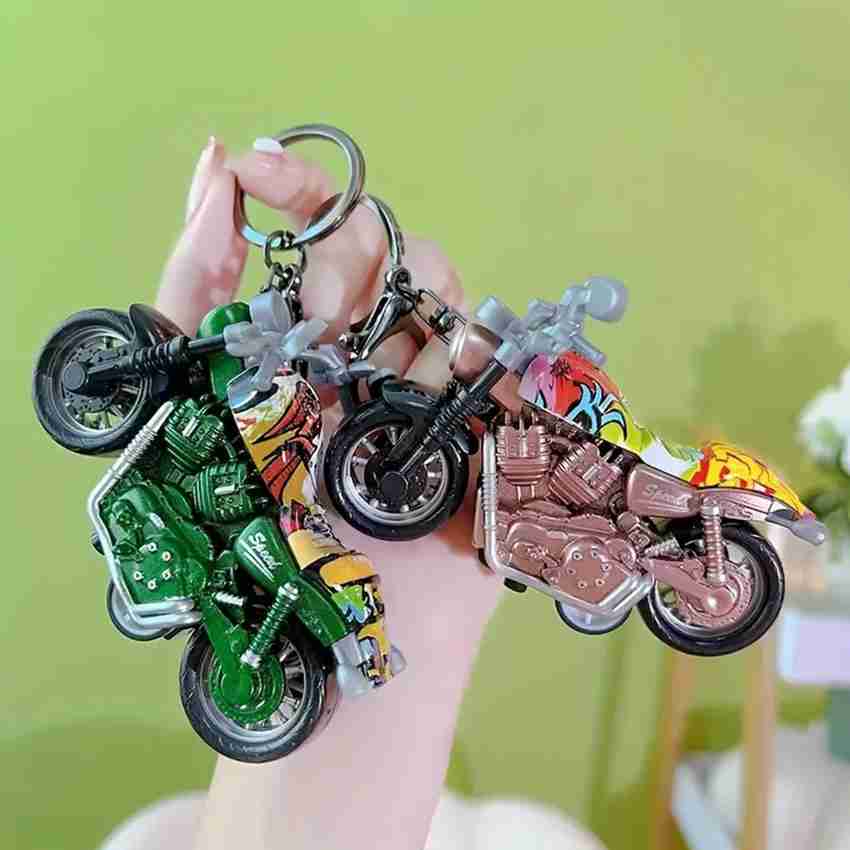 Augen Push Go Metal Toy Bike with Keychain for Kids Adults MotercycleB Blue Key Chain Price in India Buy Augen Push Go Metal Toy Bike with Keychain for