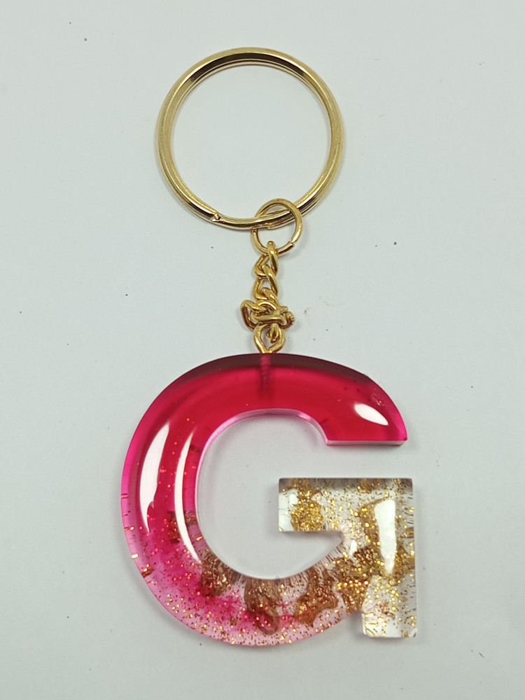 Supoxy Art Love Theme Letter G Resin Key Chain Price in India