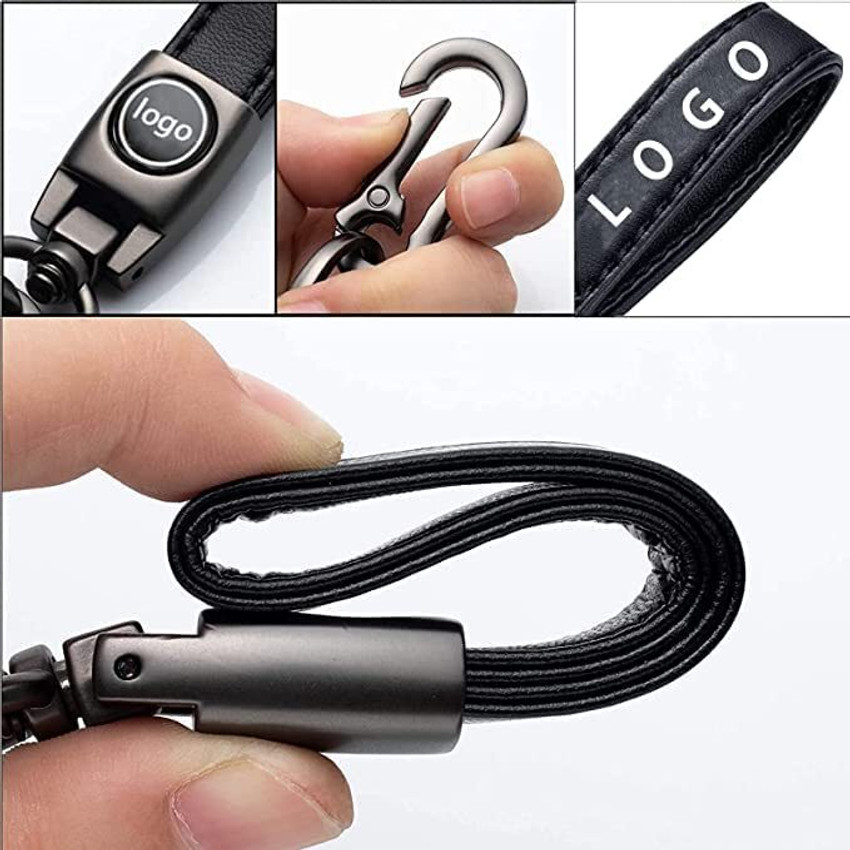 Bmw key ring pendant with loop top