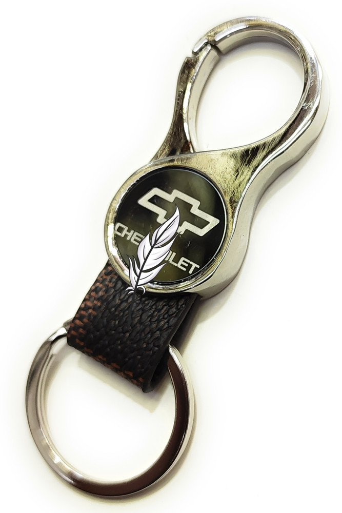 Chevrolet leather keychain hot sale