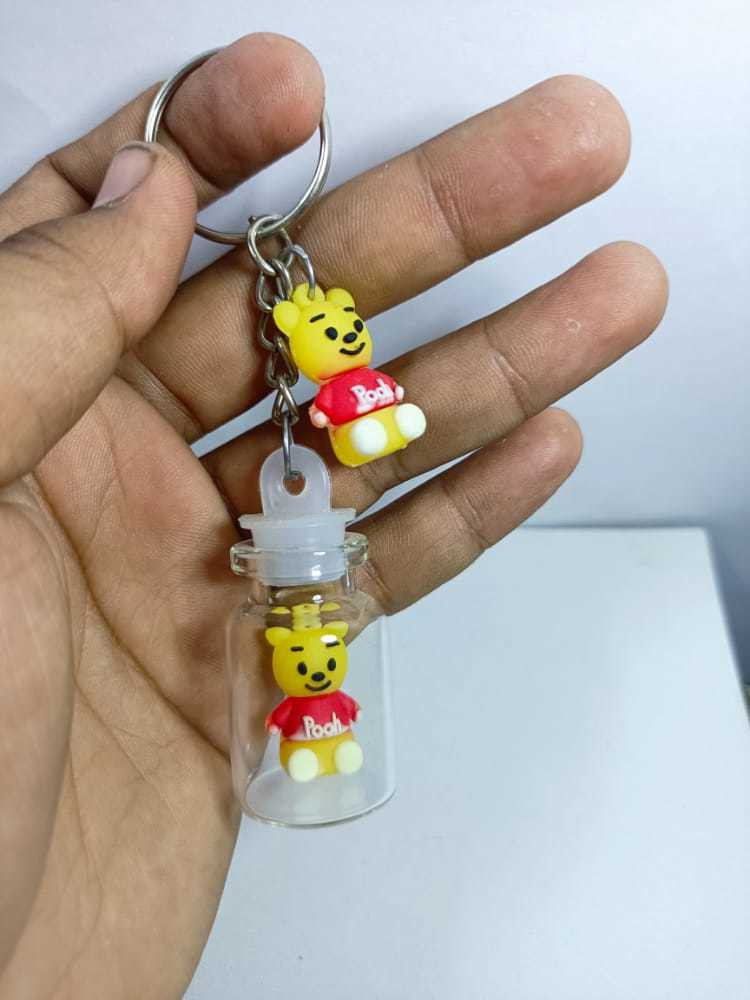 Winnie the pooh rubber keychain on sale
