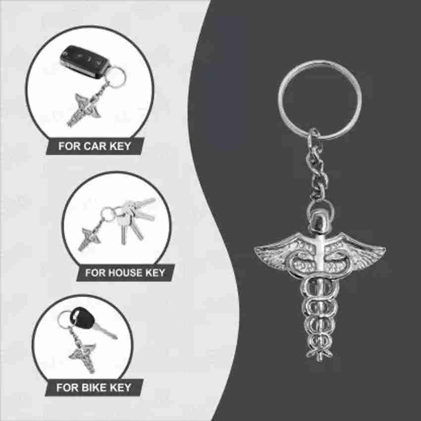 JELECTRICALS Doctor Symbol Keychain For Bike Car House Office Keys