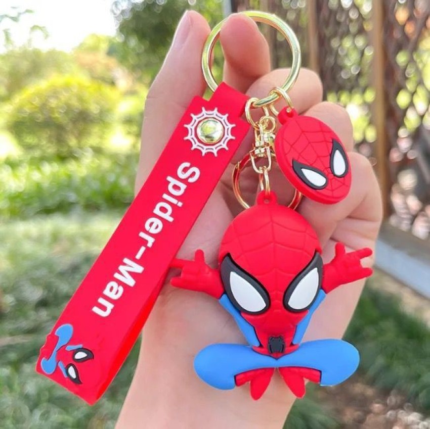 Mubco Spiderman 3D Keychain, Strap Charm & Hook