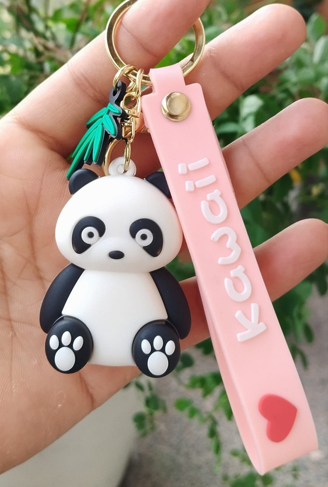 KYOP cute 3D sitting panda keychain for boys girls Key Chain Price