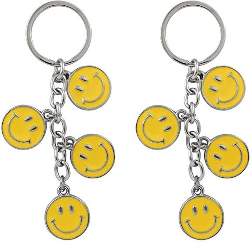 JELECTRICALS Smiley Emoji Keychain for Car Bike Home Keys Keyring (Pack Of  2) Yellow Metal Key Chain Price in India - Buy JELECTRICALS Smiley Emoji  Keychain for Car Bike Home Keys Keyring (Pack Of 2) Yellow Metal Key Chain  online at Flipkart ...