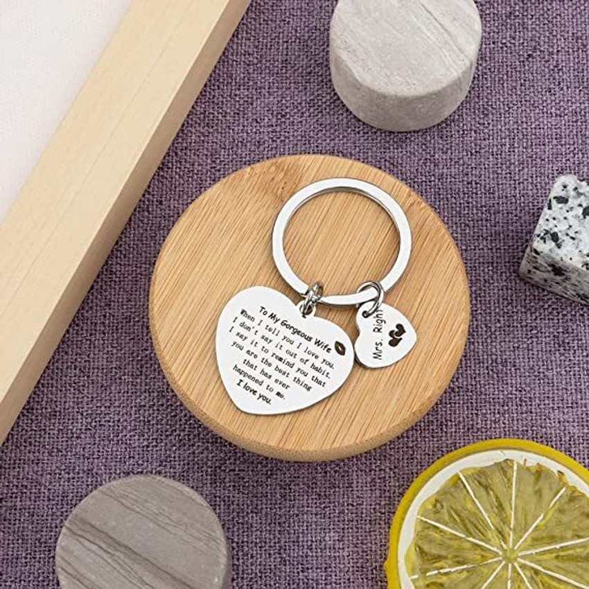 Gifty Goodness To My Gorgeous Wife Keyring Perfect Gifts for Wife Key Chain Price in India Buy Gifty Goodness To My Gorgeous Wife Keyring Perfect Gifts for Wife Key Chain online