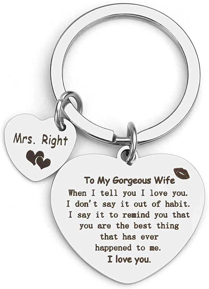 Gifty Goodness To My Gorgeous Wife Keyring Perfect Gifts for Wife Key Chain Price in India Buy Gifty Goodness To My Gorgeous Wife Keyring Perfect Gifts for Wife Key Chain online