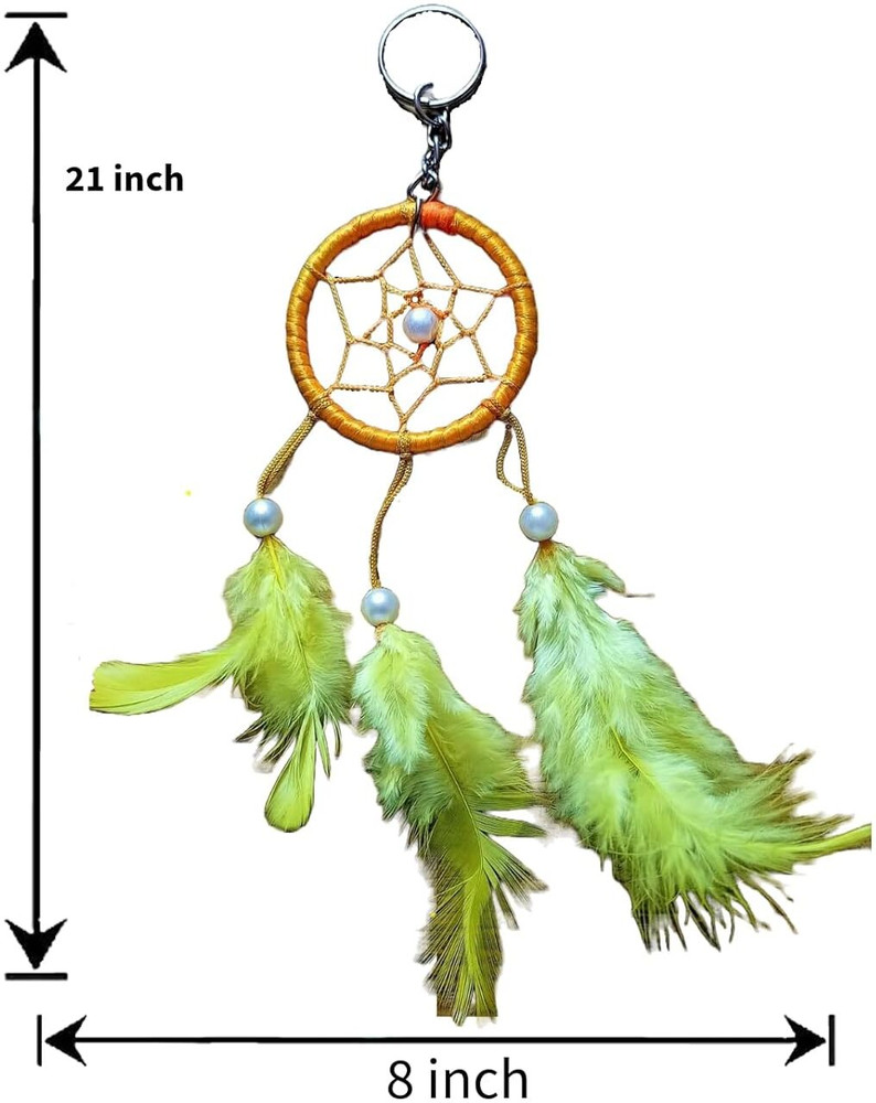 LKA Dream Catcher Keychain Pack Of 1 Yellow Color Key Chain