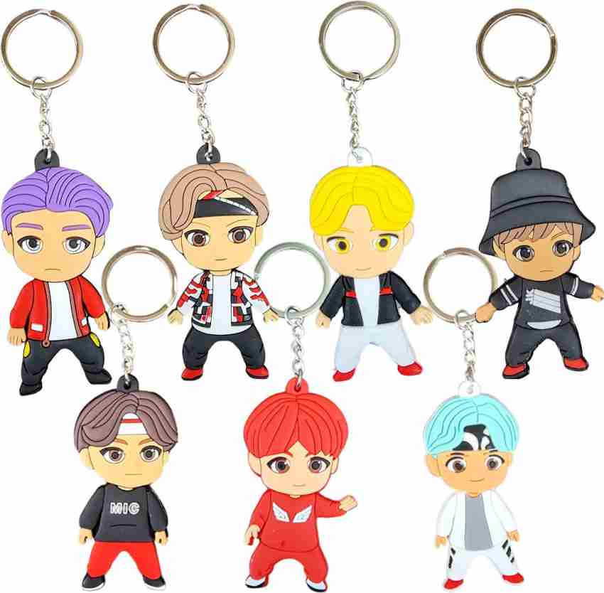 BTS Tinytan Figures Keychain Keyring Kpop Merchandise Bag