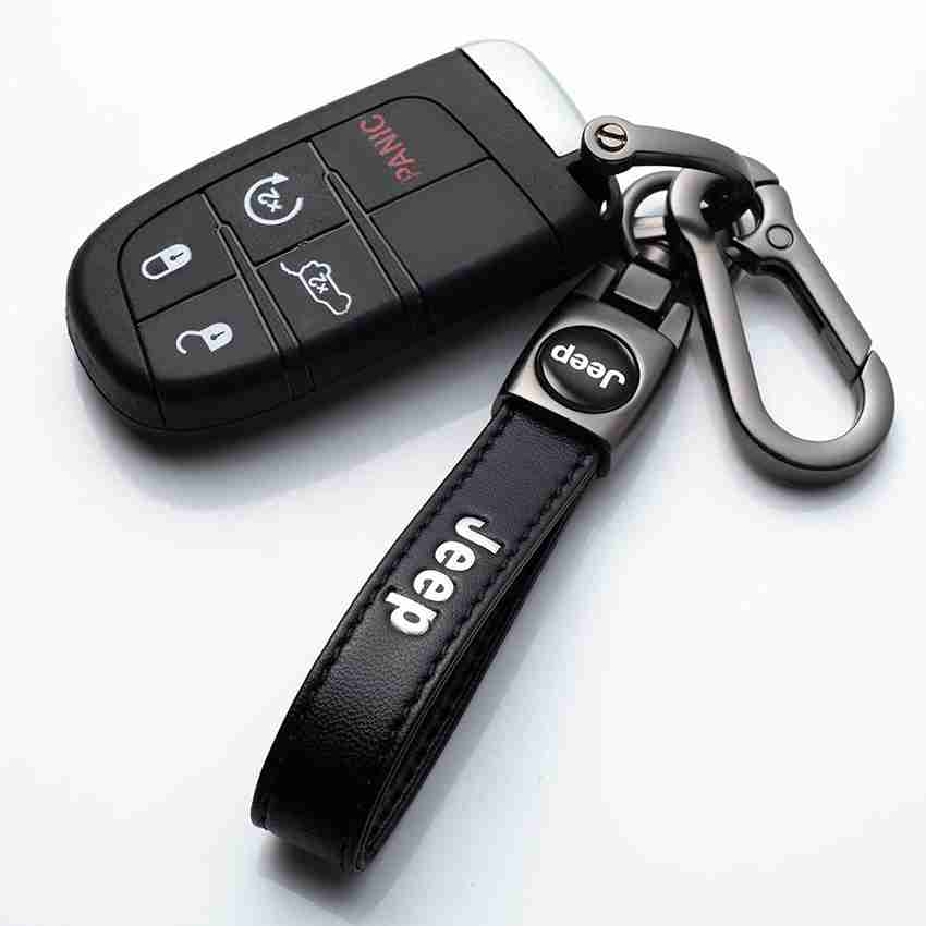 Jeep discount leather keychain
