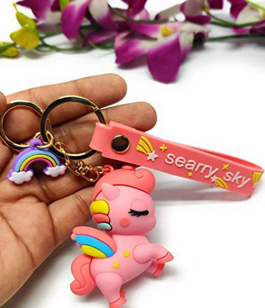 miup Attractive Unicorn Key Ring Party Favor Chain Door Car Tags