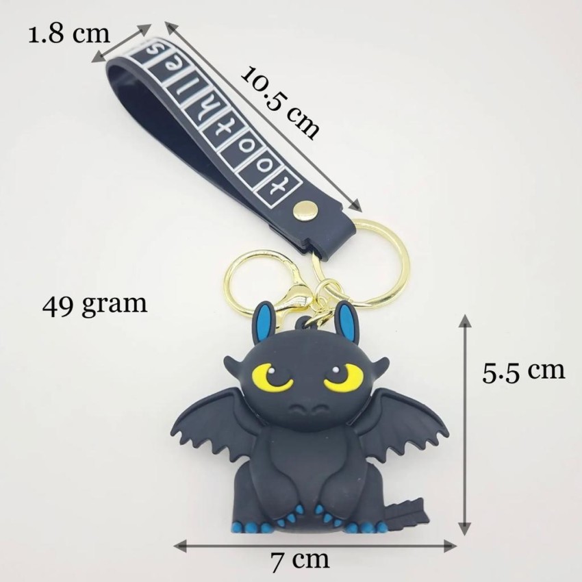 Mubco How to Train Your Dragon Toothless 3D Keychain, Strap Charm & Hook  Cartoon Model Key Chain Price in India - Buy Mubco How to Train Your Dragon  Toothless 3D Keychain