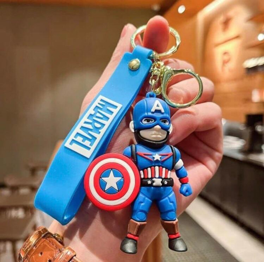 Shop Grab Famous Marvel Action Super Hero Captain America Keychain