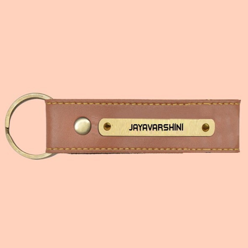 Vegan on sale leather keychain