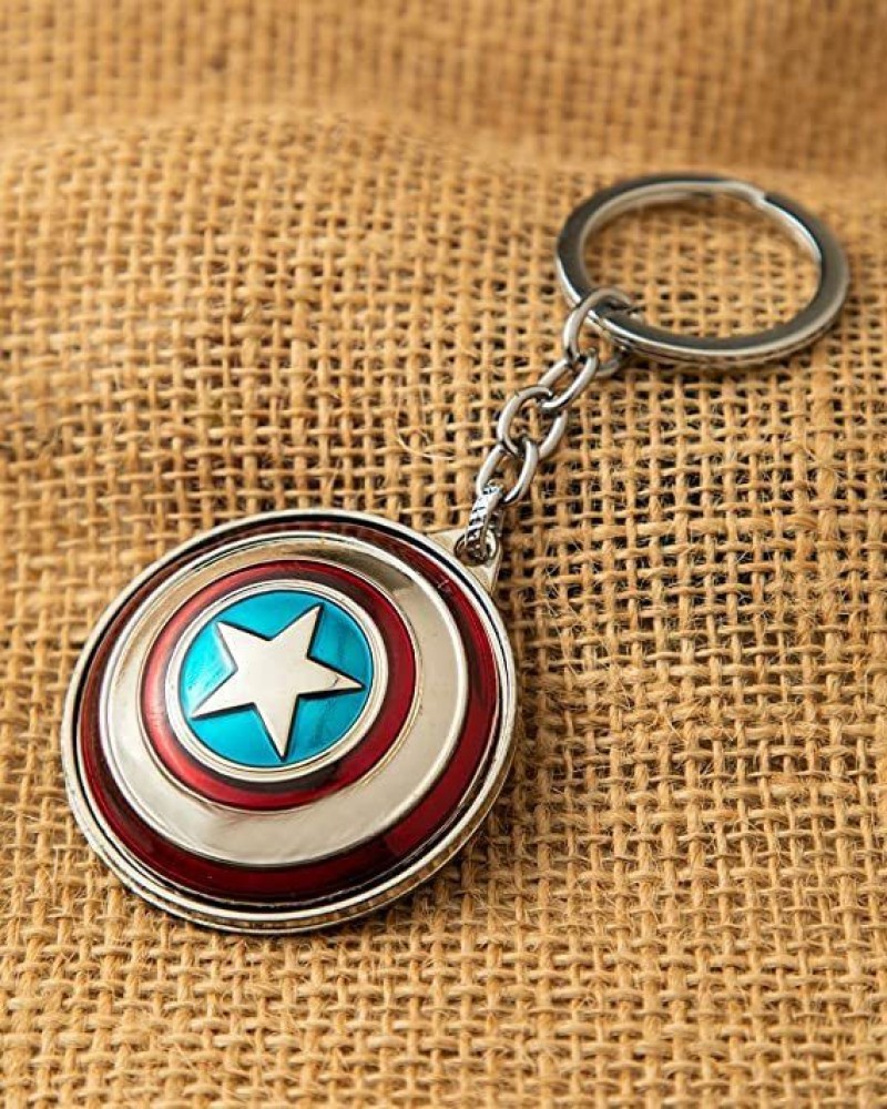 Captain america shield sales metal keychain